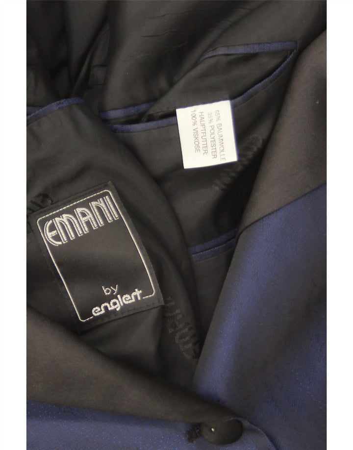 Jachetă Blazer pentru femei cu 1 nasture UK 16 mare, albastru bleumarin, bumbac