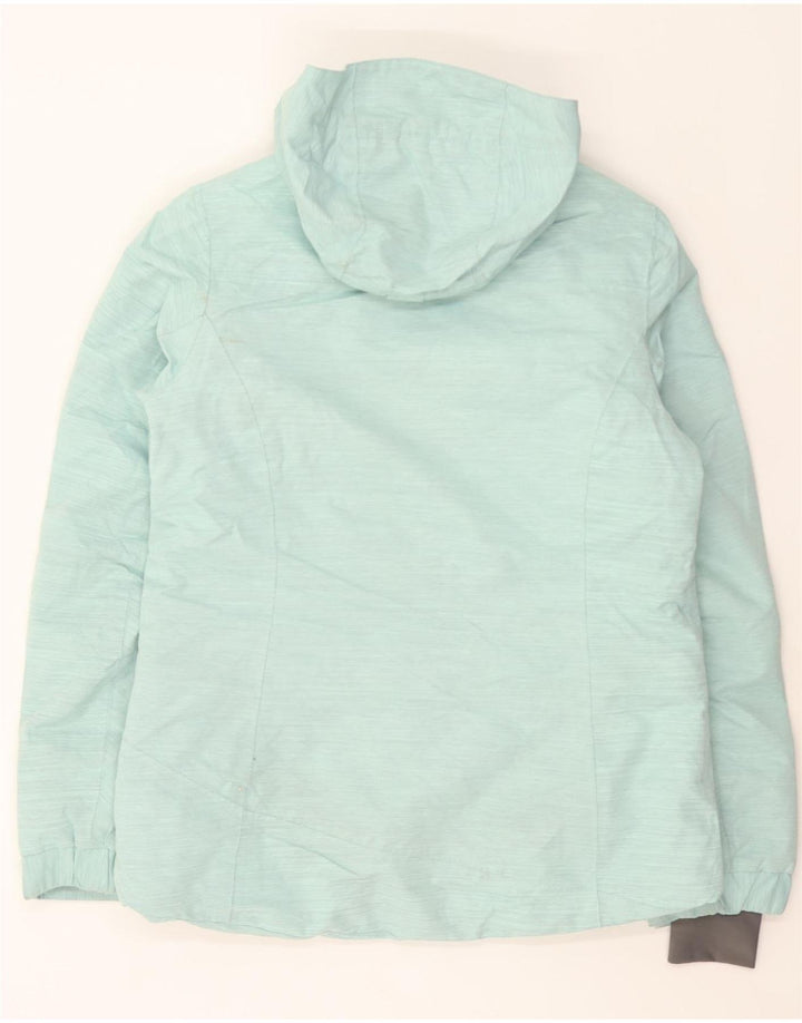 MOUNTAIN WAREHOUSE Womens Hooded Windbreaker Jacket UK 10 Small Turquoise Vintage Mountain Warehouse and Second-Hand Mountain Warehouse from Messina Hembry 