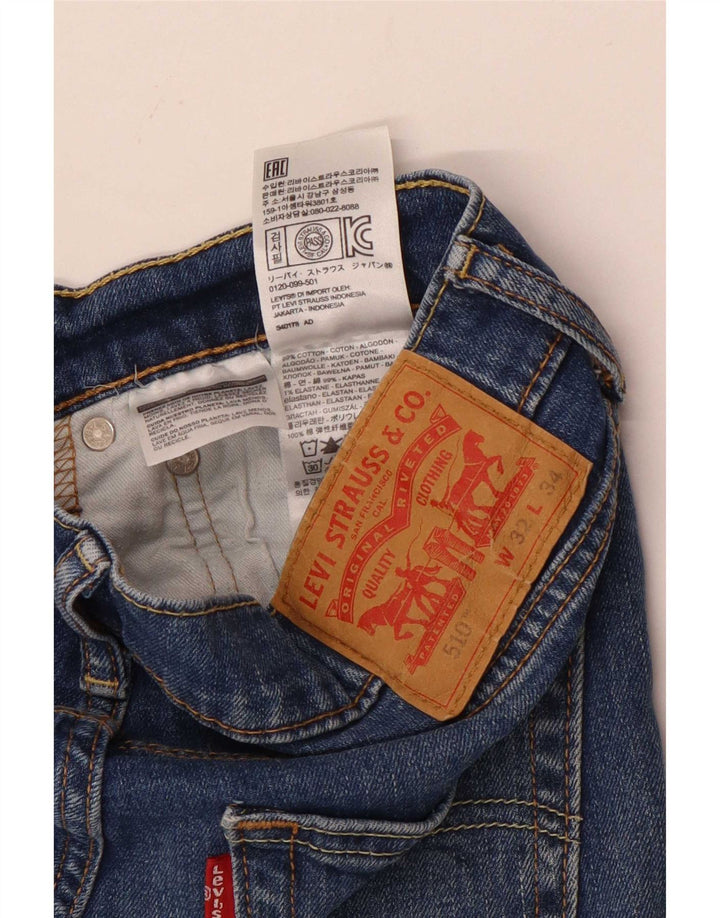Pantaloni scurți Levi's 510 Denim W32 Medium Blue Bumbac