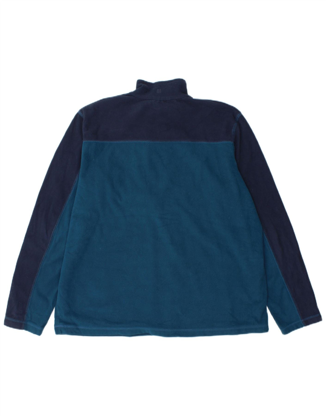MOUNTAIN WAREHOUSE Jumper pentru bărbați, cu fermoar și gât, din lână, mare, albastru