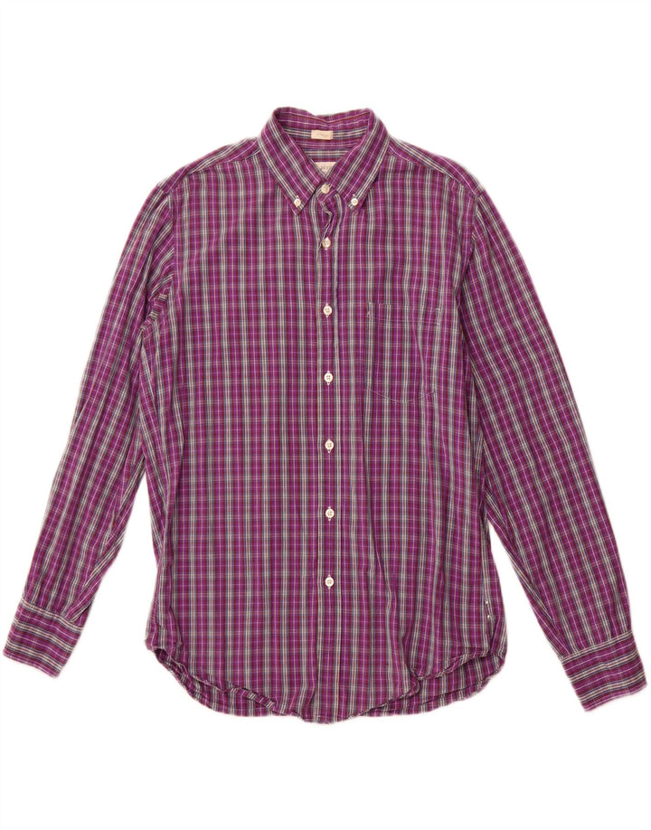 Cămașă pentru bărbați J. Crew Tailored Fit Bumbac cu carouri violet mediu