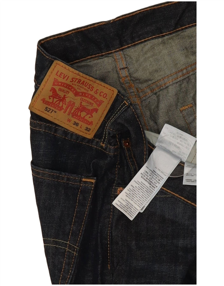 Blugi pentru bărbați Levi's 527 Bootcut W36 L32 Bumbac bleumarin