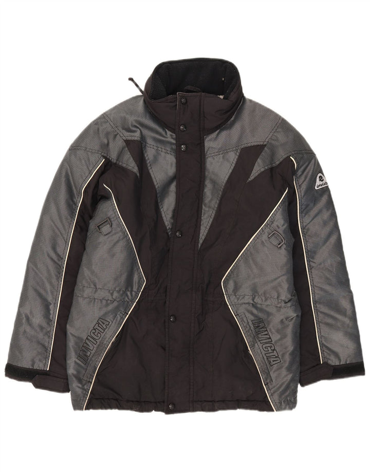 Jachetă Windbreaker cu grafică pentru femei Invicta UK 14, mare, negru, colorblock