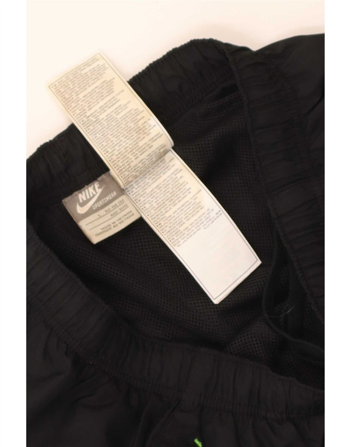 Pantaloni de trening Nike pentru fete grafice 12-13 ani, mari, negru, poliester