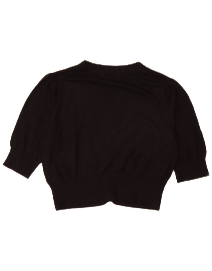 Pulover cardigan crop pentru femei Marks & Spencer UK 14 Medium Black