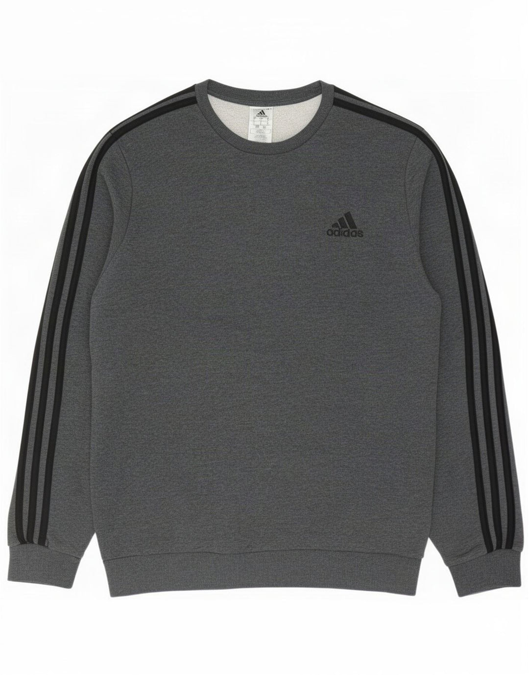 Hanorac pentru bărbați Adidas Jumper mare, gri, bumbac