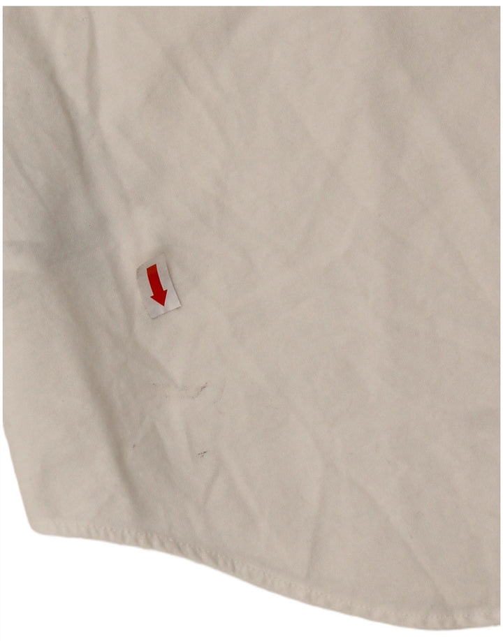 Cămașă cu mânecă scurtă pentru femei RALPH LAUREN UK 16, mare, alb, bumbac