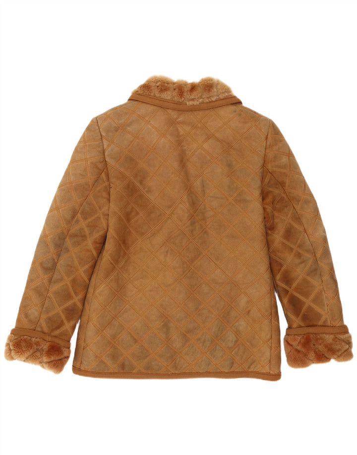Jachetă din shearling pentru femei Rupp & Taureck Couture UK 14 maro mediu