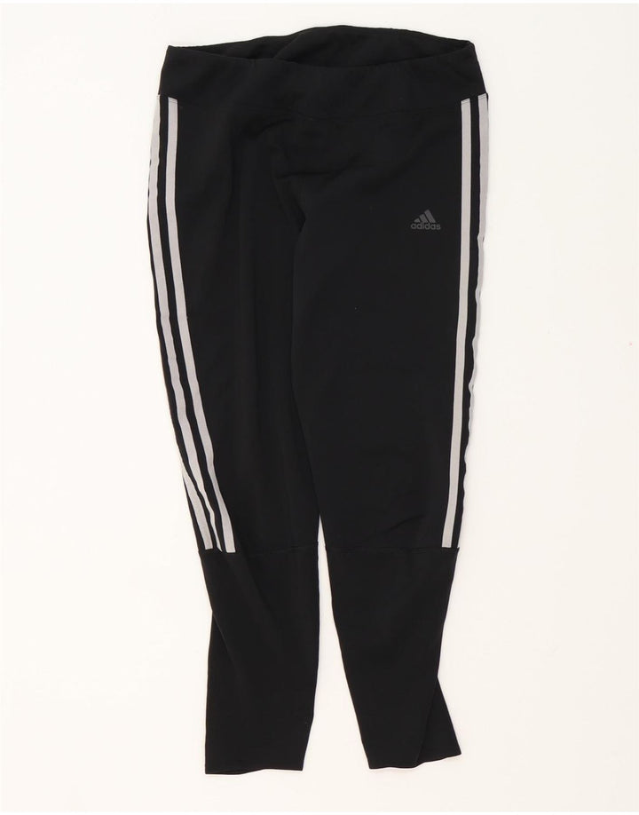Leggings ADIDAS Aeroready Crop pentru femei UK 12 Poliester mediu negru