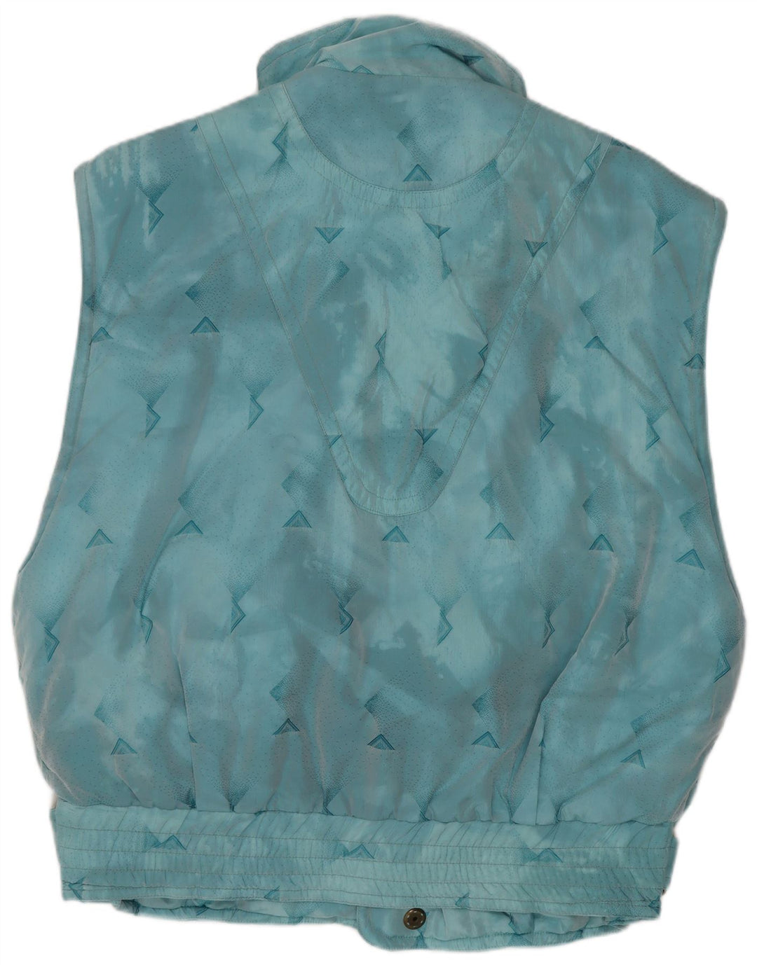 Emmegi Mens Utility Gilet UK 38 Medium Blue Geometric Poliamidă