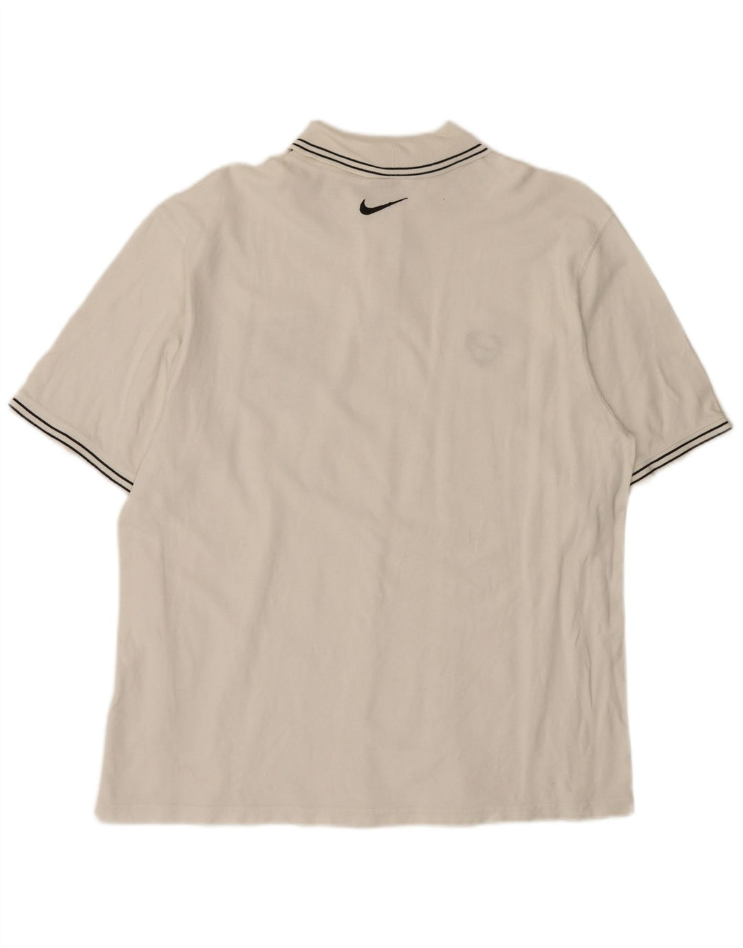 Tricou polo grafic pentru bărbați Nike XL, bumbac alb