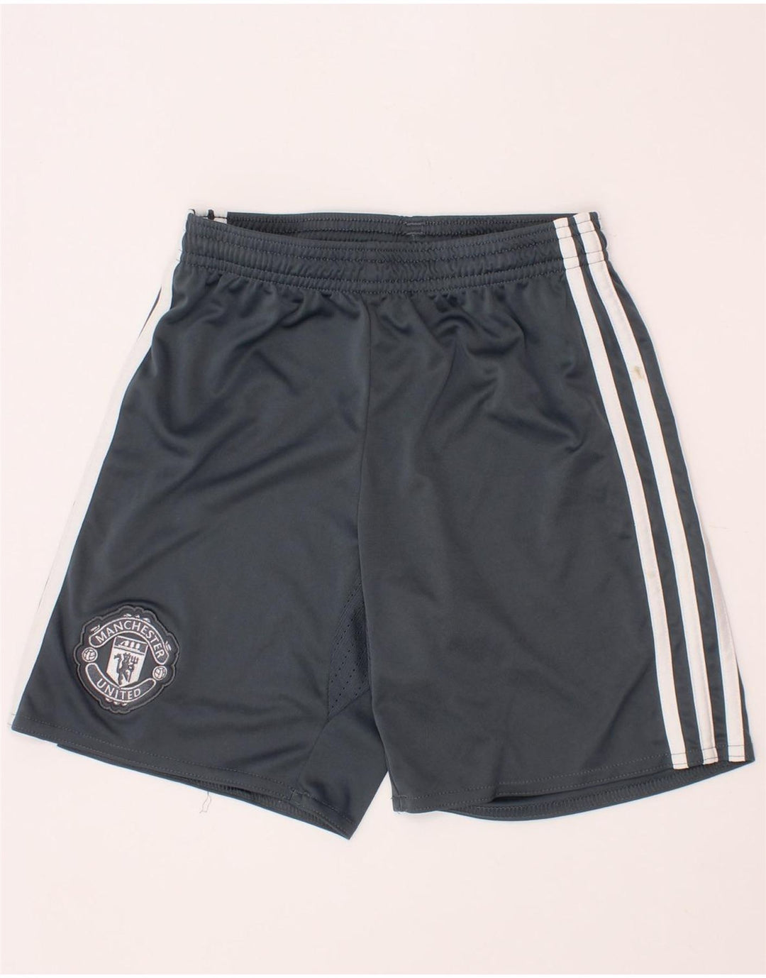 Pantaloni scurți sport Manchester United ADIDAS pentru băieți 9-10 ani poliester gri