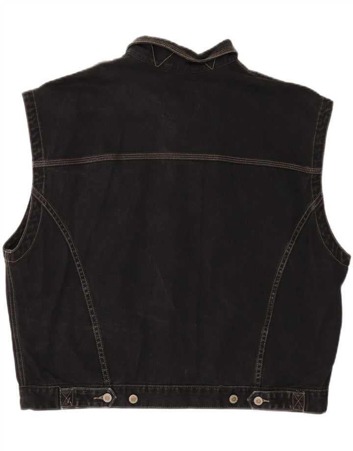 PADDOCK'S Gilet de denim pentru bărbați EU 48/50 XL bumbac negru