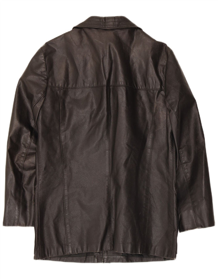 Jachetă de piele pentru bărbați VINTAGE IT 48 Medium Black