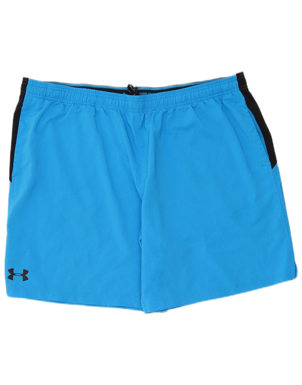 Under Armour Mens Graphic Sport Shorts 3XL Blue Colourblock