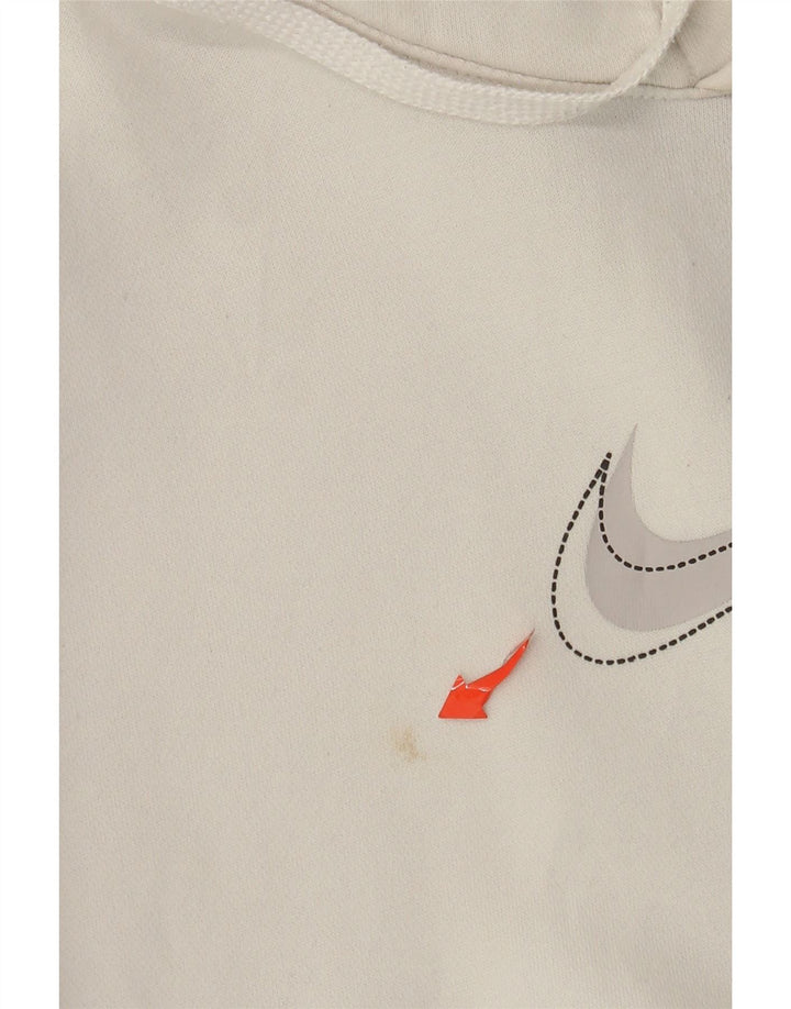 Pulover Nike Grafic pentru bărbați, bumbac mic, alb