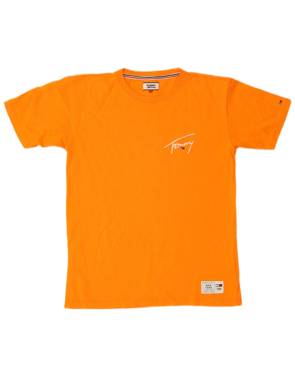 Tricou grafic Tommy Hilfiger pentru bărbați Top mic din bumbac portocaliu