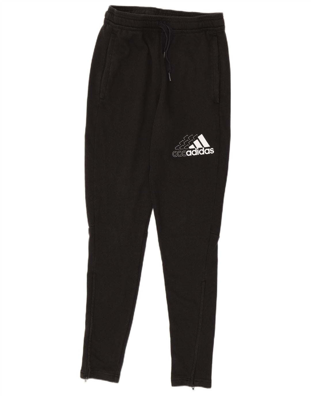 Pantaloni de trening ADIDAS pentru bărbați, bumbac negru mic