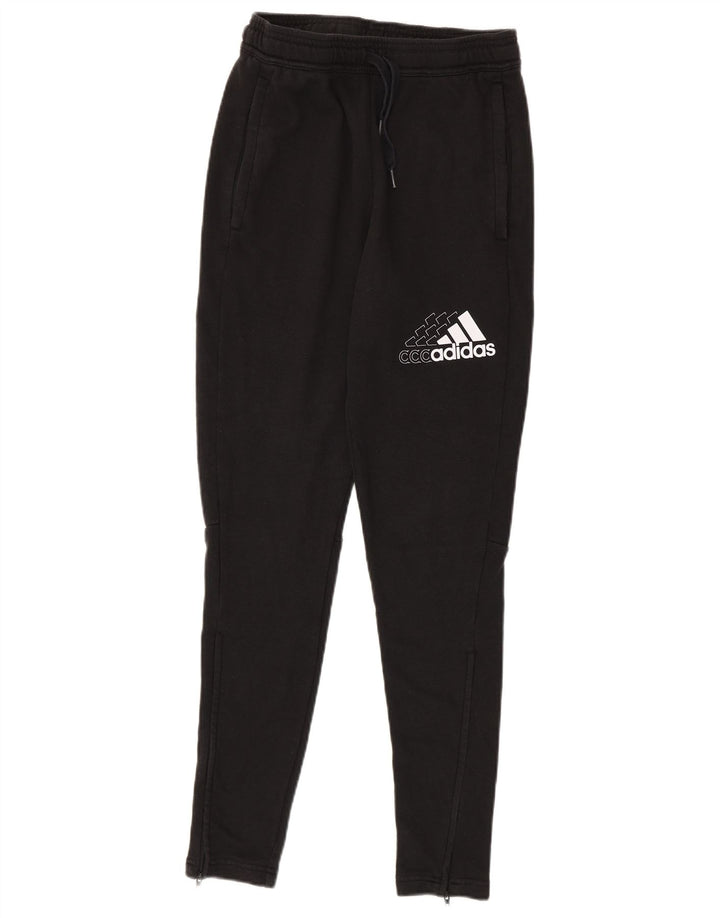 Pantaloni de trening ADIDAS pentru bărbați, bumbac negru mic
