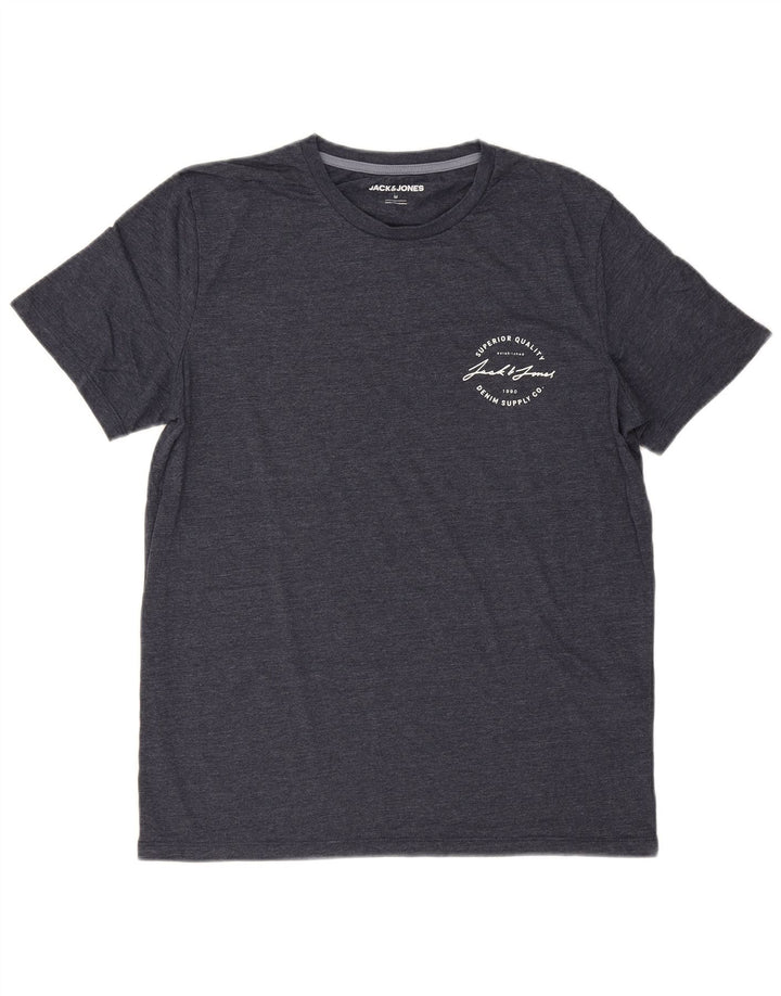 Jack & Jones Bărbați Tricou Top Mediu Bleumarin Bumbac