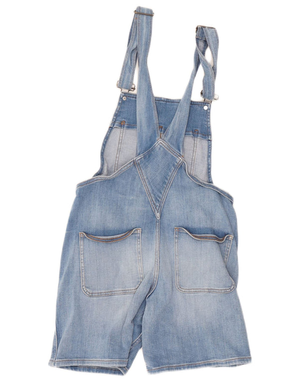 Salopete pentru femei Fat Face Pantaloni scurți din denim UK 10 Small W30 Blue Bumbac