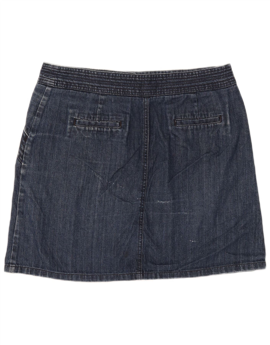 Fusta de blugi pentru femei BODEN UK 14 mare W32 bumbac bleumarin