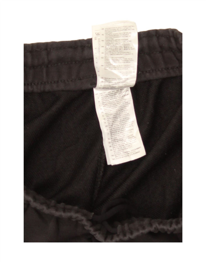 Pantaloni de trening Adidas pentru bărbați, bumbac negru mediu