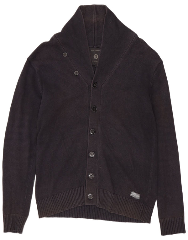 JACK & JONES Mens Premium Cardigan Sweater XL Navy Blue