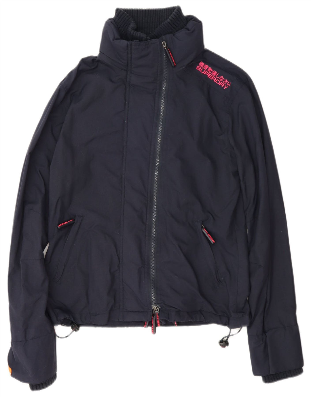 Jachetă de ploaie Superdry pentru femei UK 14 Medium Navy Blue Marine