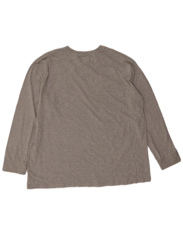 Dickies Top pentru bărbați cu mânecă lungă 2XL, bumbac cu pete gri