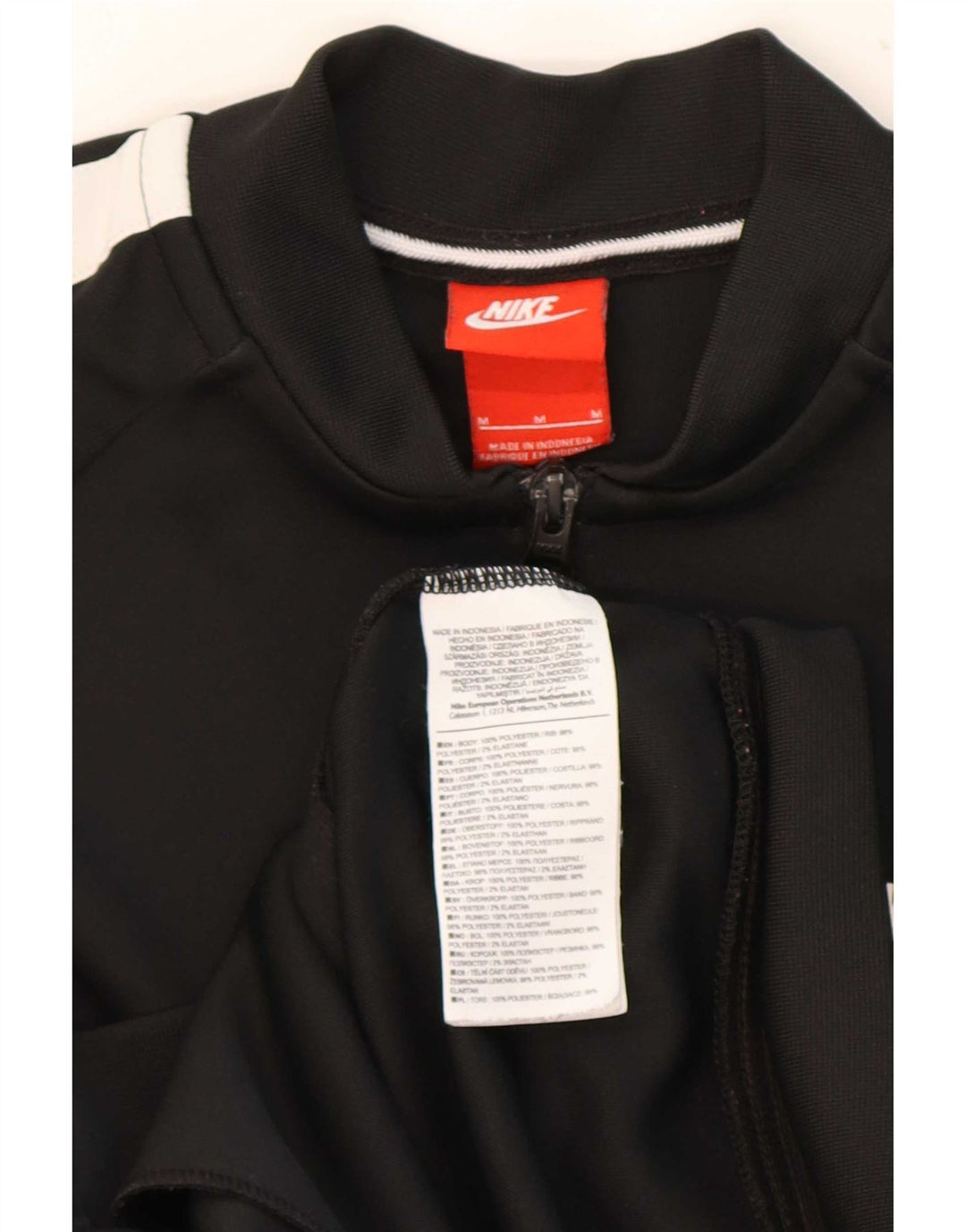 Jachetă de trening pentru bărbați Nike, negru mediu, poliester bloc de culoare