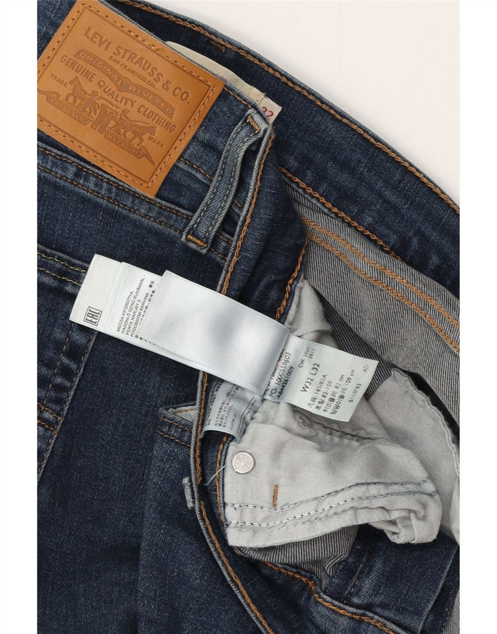 Blugi drepti cu talie înaltă pentru femei LEVI'S 724 L32 L32 Bumbac albastru