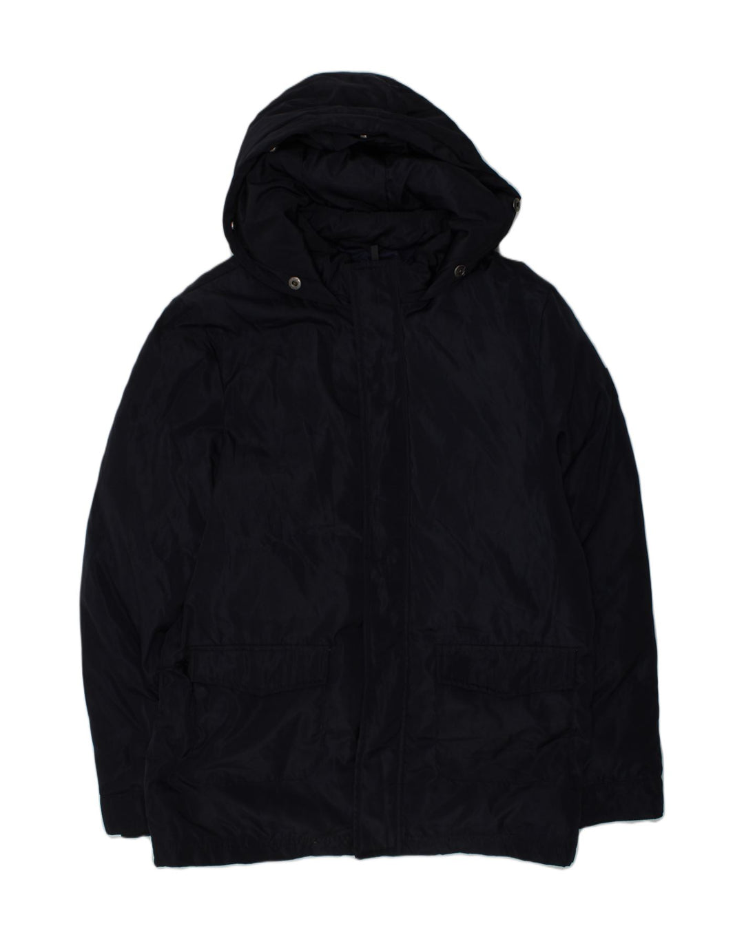 REFRIGUE Boys Hooded Windbreaker Jacket 11-12 Years Navy Blue Polyester | Vintage Refrigue | Thrift | Second-Hand Refrigue | Used Clothing | Messina Hembry 