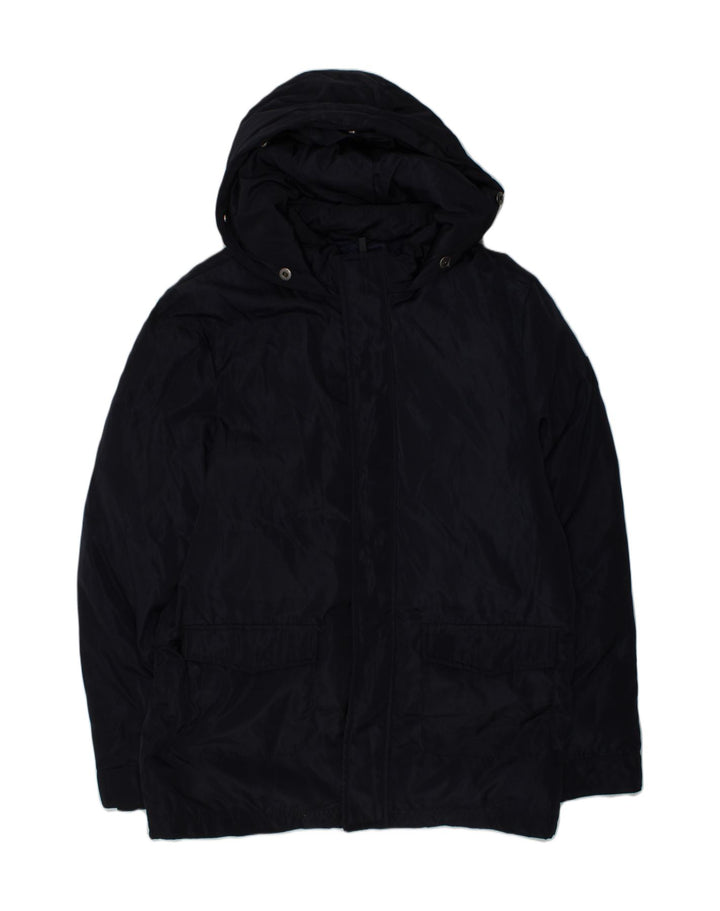 REFRIGUE Boys Hooded Windbreaker Jacket 11-12 Years Navy Blue Polyester | Vintage Refrigue | Thrift | Second-Hand Refrigue | Used Clothing | Messina Hembry 