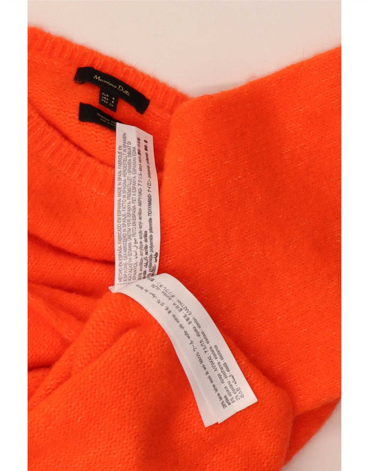 Pulover supradimensionat pentru femei Massimo Dutti, cu gâtul turn, UK 10 Mic Portocaliu