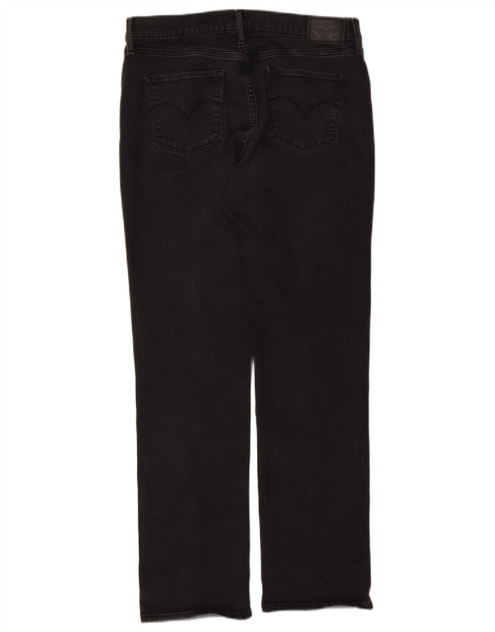 Blugi drepti pentru femei Levi's W31 L32 bumbac negru
