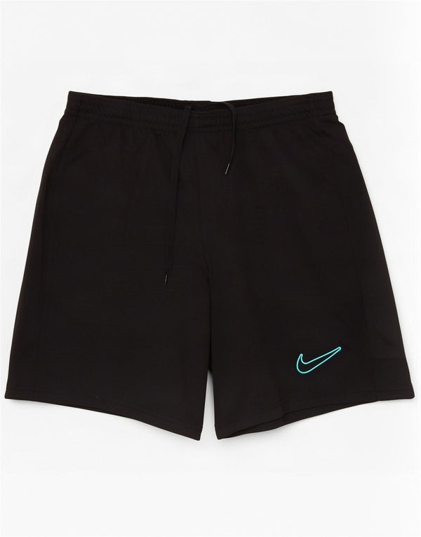 Pantaloni scurți sport subțiri Nike Dri Fit pentru bărbați, poliester negru mic