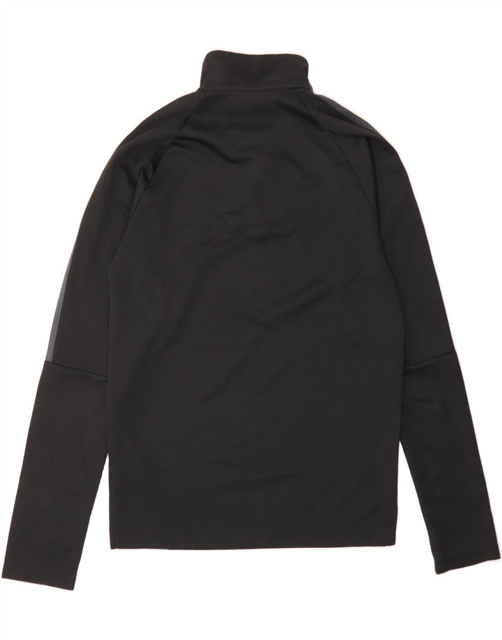 ADIDAS Mens Climalite Zip Neck Pullover Tracksuit Top Small Black Vintage Adidas and Second-Hand Adidas from Messina Hembry 