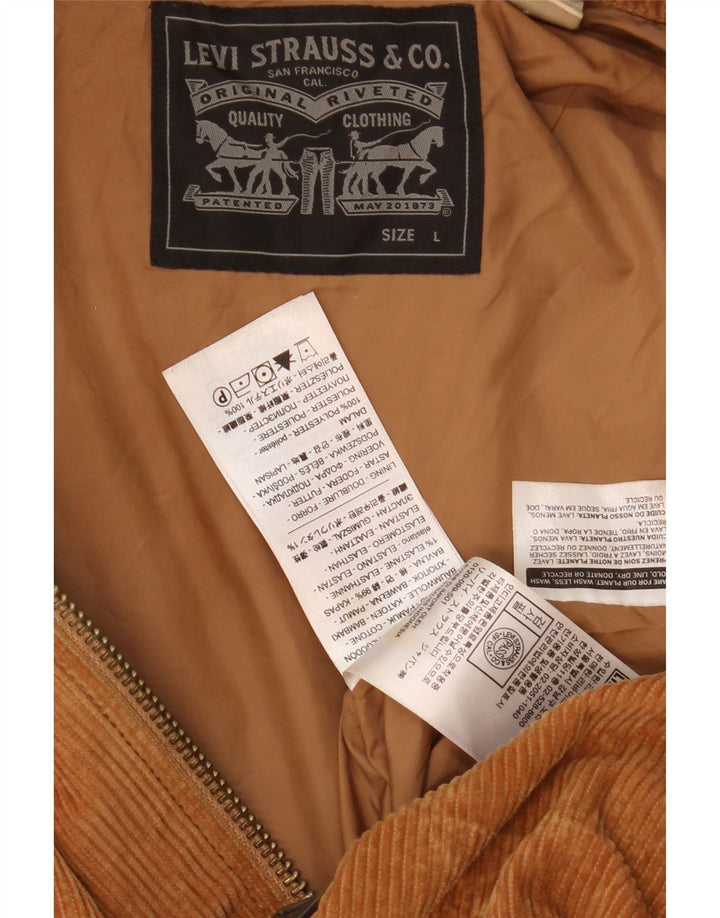 Jachetă Levi's din velur pentru bărbați UK 40, mare, maro, bumbac
