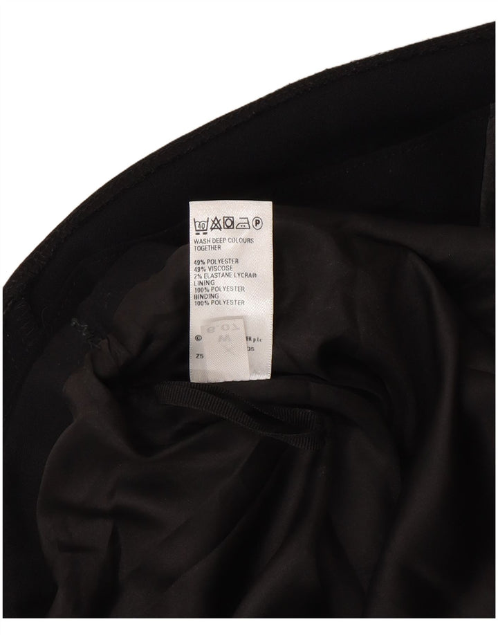 Fustă A-Line pentru femei Marks & Spencer UK 14 Medium W30 Poliester negru