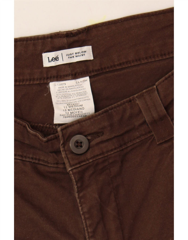 LEE Womens Casual Shorts US 12 Large W34  Brown Cotton Vintage Lee and Second-Hand Lee from Messina Hembry 
