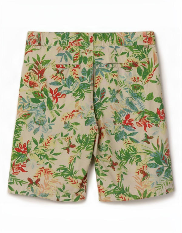 Pantaloni scurți chino Benetton pentru femei UK 12 Medium W32 Bumbac floral multicolor