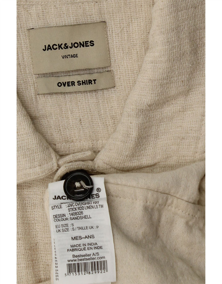 Cămașă Jack & Jones Bărbați Mic Bej In