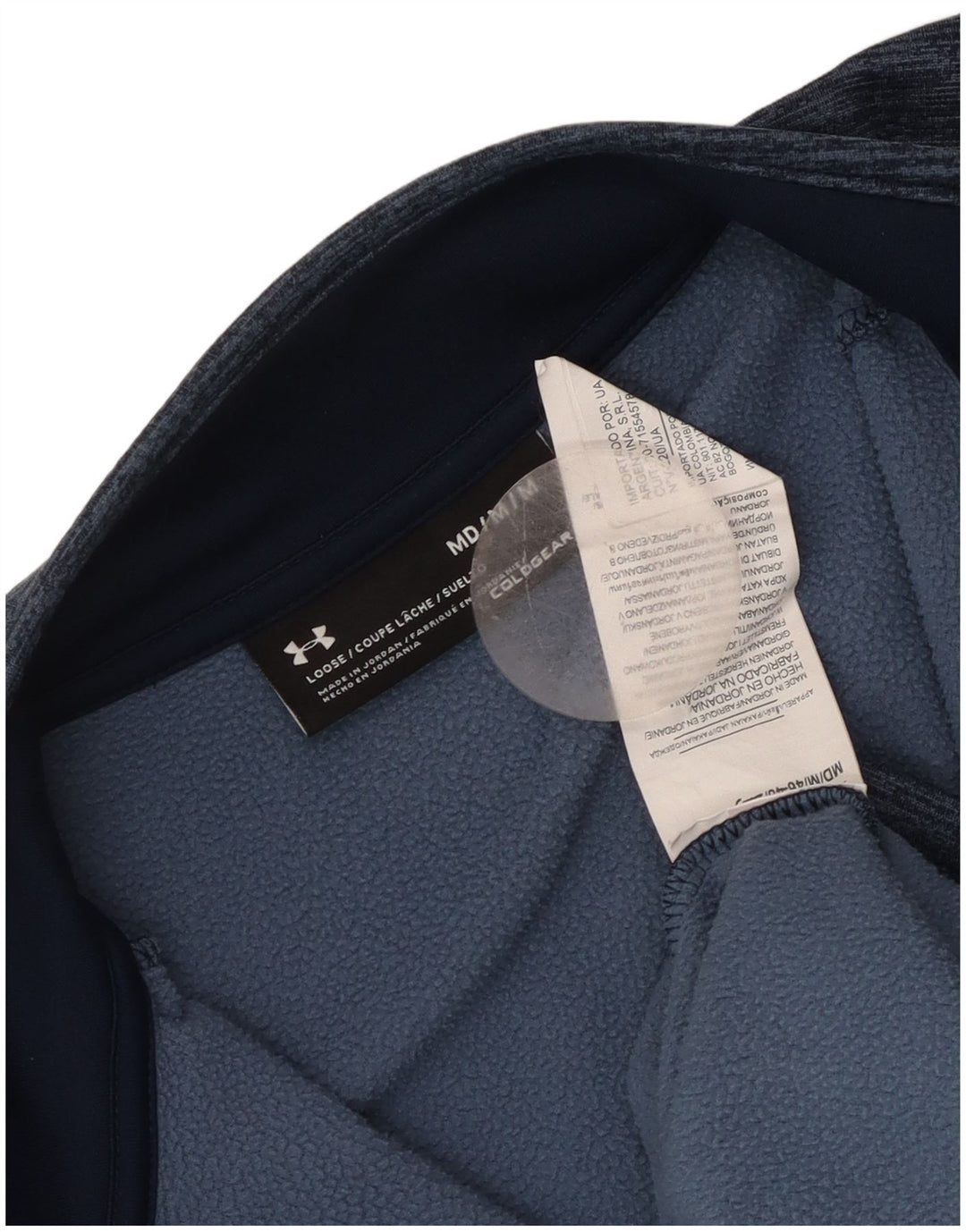 Pulover Under Armour Cold Gear pentru bărbați, mijlociu, bleumarin, pătat