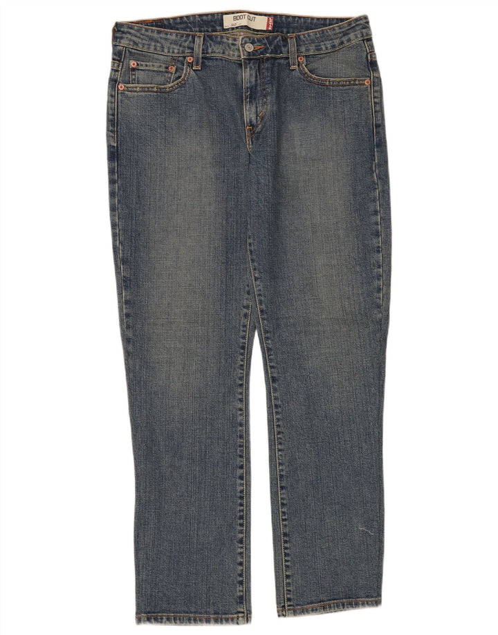 Blugi Levi's pentru femei 515 Bootcut US 12 Large W32 L30 Blue Bumbac