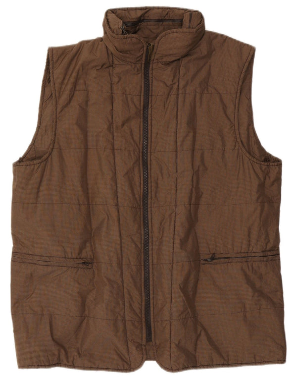 Gilet căptușit cu glugă pentru bărbați Henry Cottons IT 54 2XL Maro Poliester Gingham