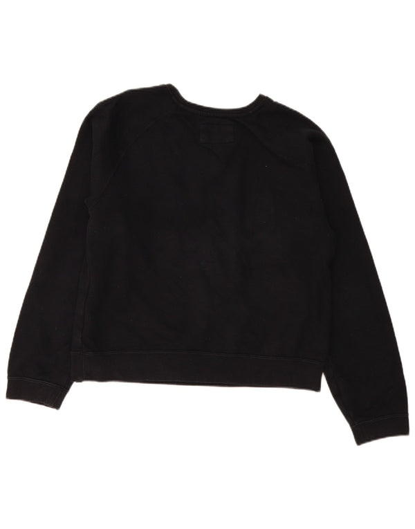 Pulover de hanorac oversized Crop Graphic pentru femei Hurley UK 10 Small Black