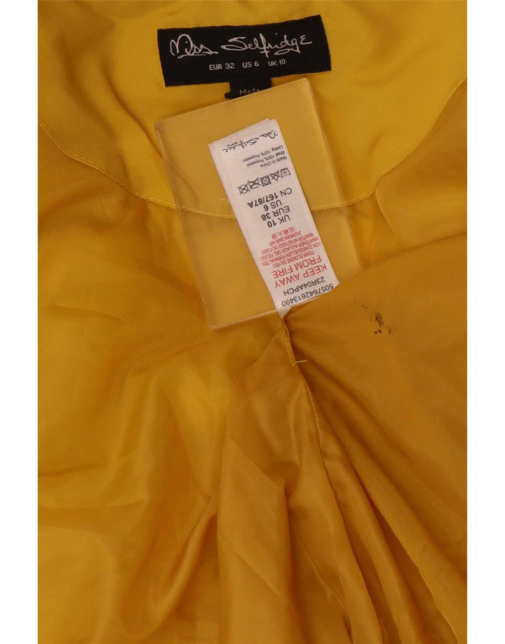 Jachetă căptușită supradimensionată cu glugă pentru femei Miss Selfridge UK 10 Small Yellow