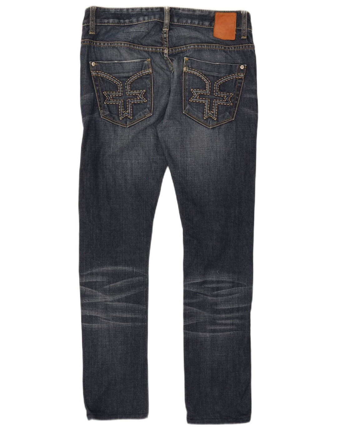 ZU ELEMENTS Blugi slim pentru damă, cu ajustare strânsă, W28 L29, bumbac albastru