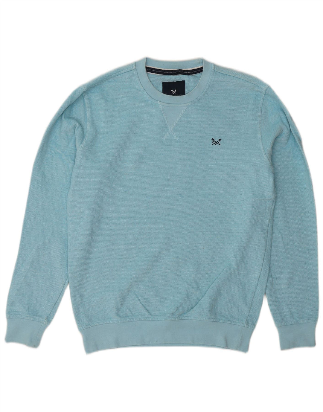 Crew Clothing Hanorac pentru bărbați Jumper Mic Albastru Bumbac